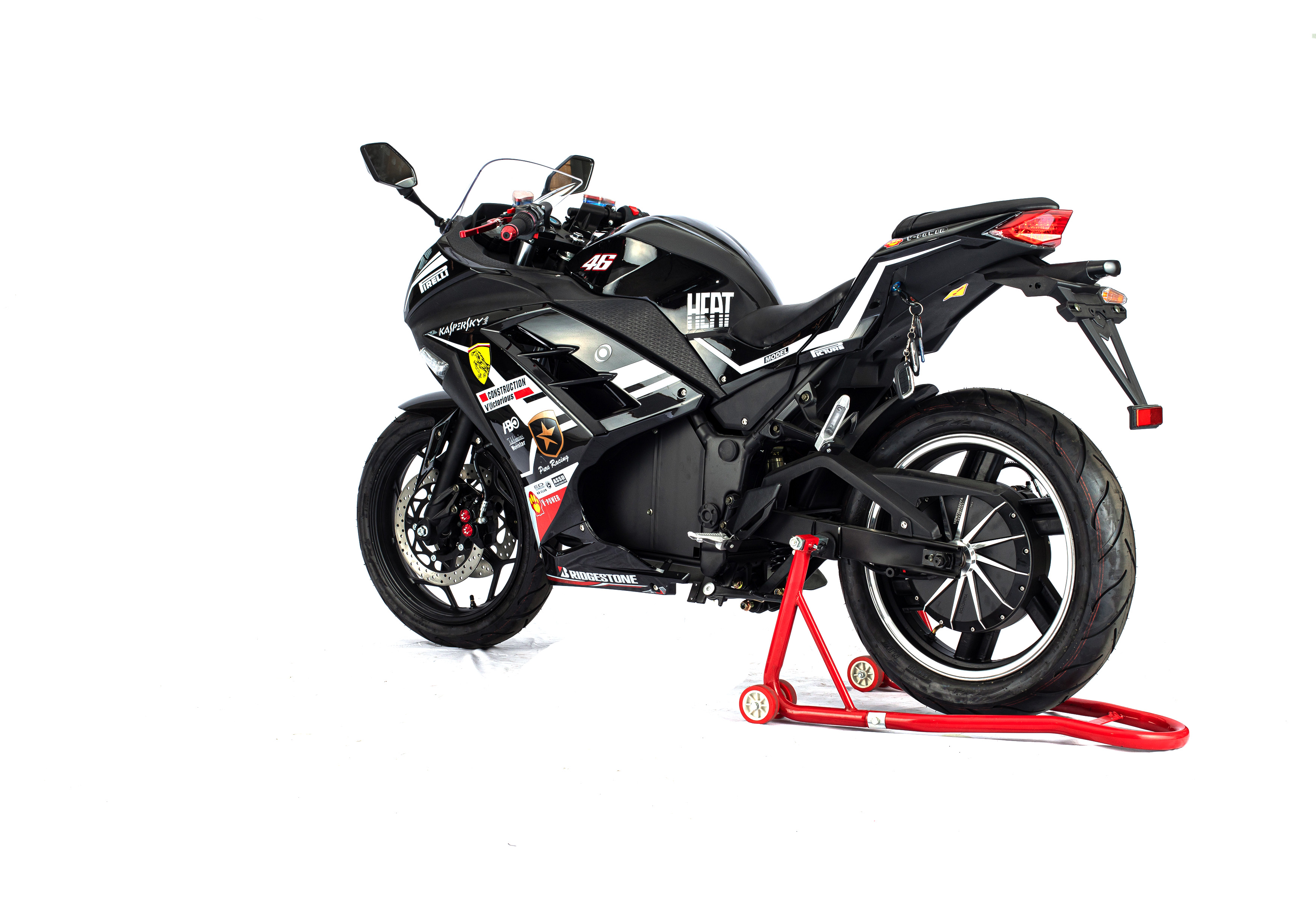 EEC homologation /Ninja /XRZ 17″ Racing electric motorcycle in 3000W/5000W/8000W